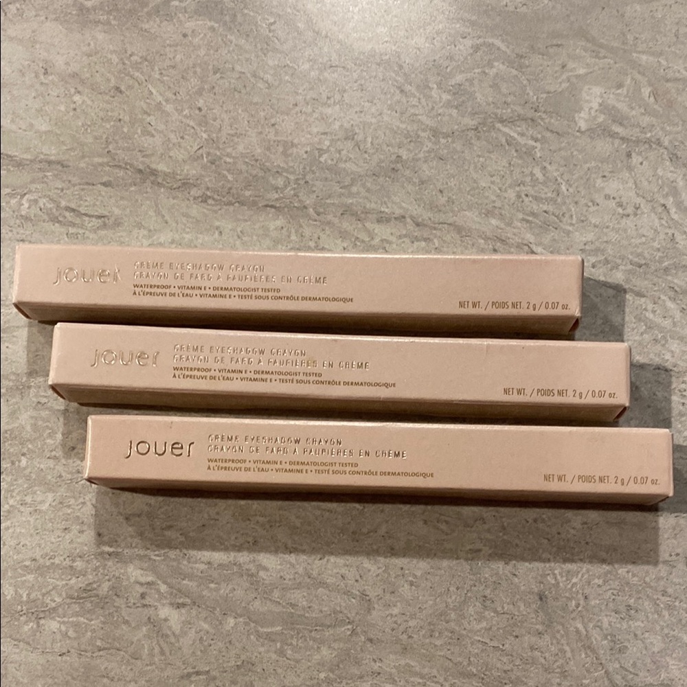 jouer Eyebrow Crayon Trio - Nude Pink Packaging